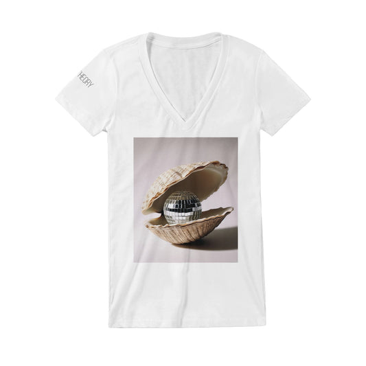 Disco Pearl (Premium Womens V-Neck T-shirt)