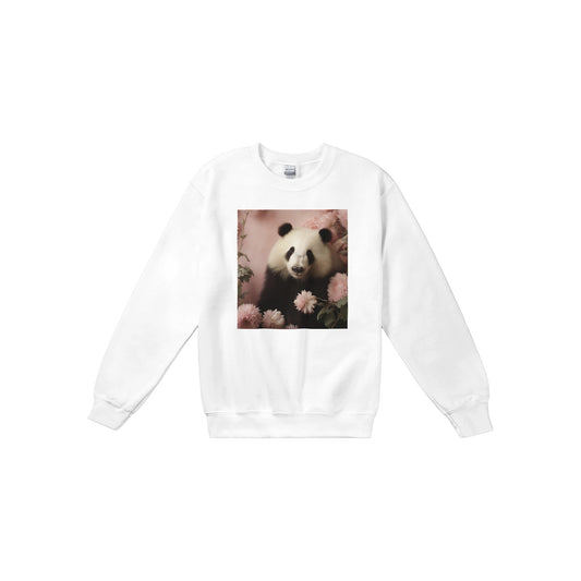 Dahlia Panda (Sweat-shirt classique Crewneck - expédition incluse)